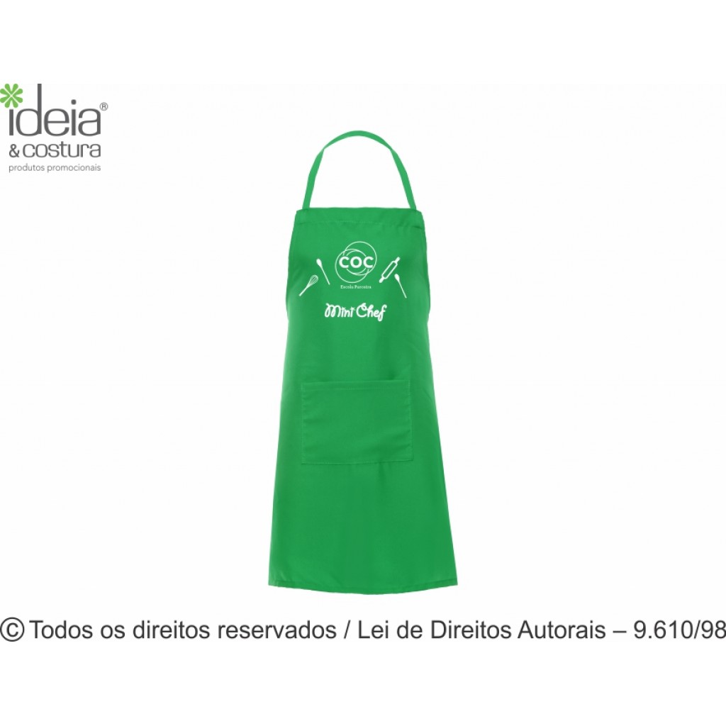 AVENTAL INFANTIL DE BRIM 46X57CM AV9